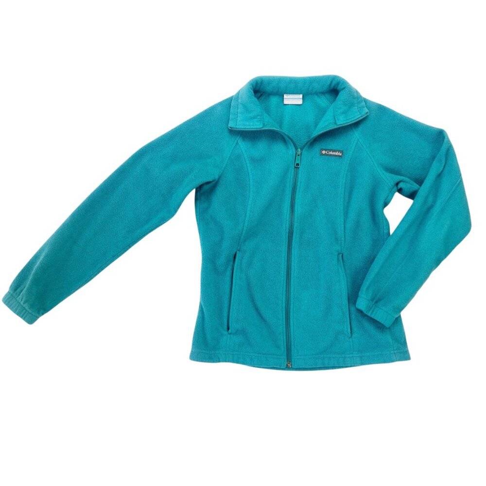 Columbia Teal Fleece Women's Zip Up Jacket Size S